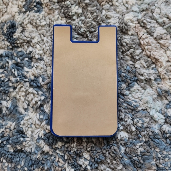 Cerveza Modelo Dual Pocket Slim Silicone Phone Wallet Sticker Holder Blue White - Picture 2 of 5